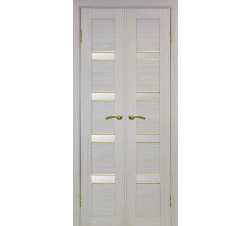 Межкомнатная дверь Optima porte Турин 505.12 АПС SG/SC двойная
