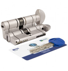 Цилиндровый механизм Mottura (Моттура) с вертушкой CP4F363601R (72 мм/31+10+31) МАТ.НИКЕЛЬ