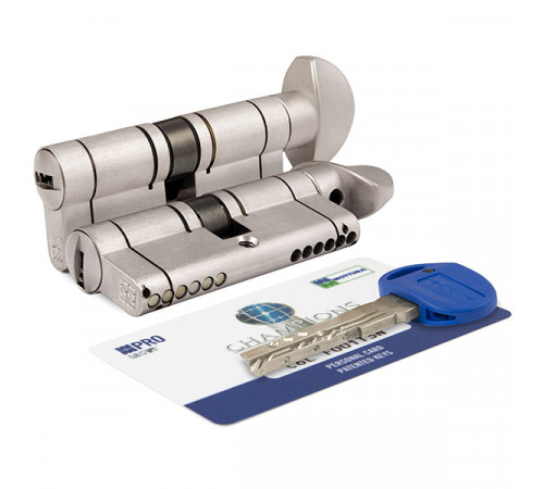 Цилиндровый механизм Mottura (Моттура) с вертушкой CP4F363601R (72 мм/31+10+31) МАТ.НИКЕЛЬ