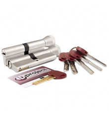 Цилиндровый механизм Mottura (Моттура) с вертушкой DPC1F3131 S3 (62 мм/26+10+26) САТИН.НИКЕЛЬ, 5+1 кл.