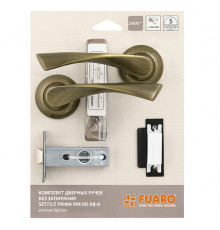 Комплект ручек Fuaro (Фуаро) с защелкой без запирания SET45/Z PRIMA RM/HD AB-6 зеленая бронза