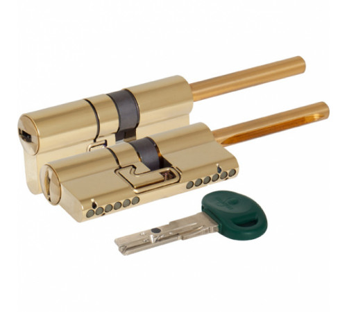 Цилиндровый механизм Mottura (Моттура) под вертушку (дл. шток) C31P513101LC5 (82 мм/46+10+26), ЛАТУНЬ (PVD)