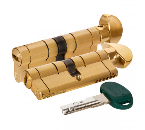Цилиндровый механизм Mottura (Моттура) с вертушкой C31F464601RLC5 (92 мм/41+10+41), ЛАТУНЬ (PVD) (верт. 99.506)