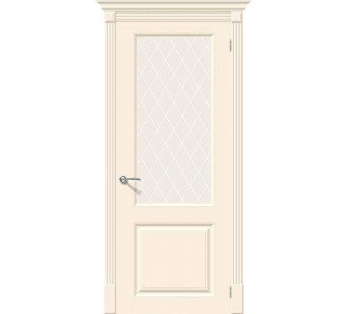Межкомнатная дверь Скинни-13 Cream White Сrystal